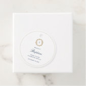 Elegantes Gold Wreath Navy Cross Taufen Christenin Geschenkanhänger (Beispiel)