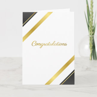 Elegantes Gold zur Gratulation - Besondere Leistun Karte
