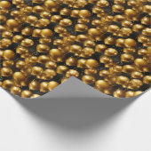 Elegantes Goldballon-Fliesenmuster Geschenkpapier (Ecke)