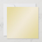 Elegantes Goldblumenfrau u. Frau Wedding Einladung (Rückseite)