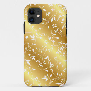 Elegantes GoldblumeniPhone Fall Case-Mate iPhone Hülle