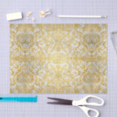 Elegantes Golddamast-Muster Seidenpapier (Handwerk)