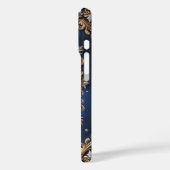 Elegantes Golden A Letter Monogram Case-Mate iPhone Hülle (Rückseite / Links)