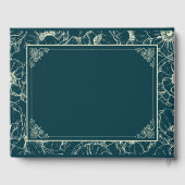 Elegantes Golden Bloom Wedding Gästebuch (Rückseite)