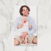 Elegantes Golden Christmas Tree Script Message Fot Geschenkanhänger (Rückseite)