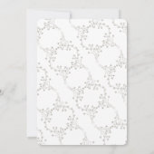 Elegantes Golden Floral Sweet 16 Überraschendes Pa Einladung (Rückseite)