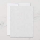 Elegantes Golden Foil Bridal Einladung (Rückseite)