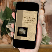 Elegantes Golden Ginkgo Deepest Business Beileid Karte