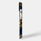 Elegantes Golden Monogram Design Case-Mate iPhone Hülle (Rückseite / Links)