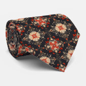 Elegantes Golden Persian Muster Krawatte (Gerollt)