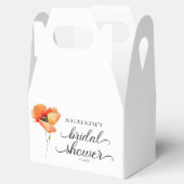 Elegantes Golden Poppy Brautparty Geschenkschachtel (Geöffnet)