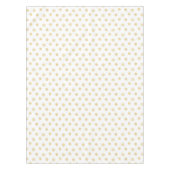 Elegantes Golden Snowflake Muster auf Weiß Tischdecke (Vorderseite)