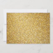 Elegantes Golden Traditional Tree Weihnachts-Party Einladung (Rückseite)