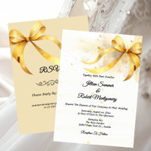 Elegantes goldenes Band-Akzent-Hochzeit