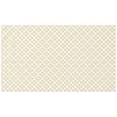 Elegantes goldenes Blume-Muster weiß Tischdecke (Vorderseite (Horizontal))