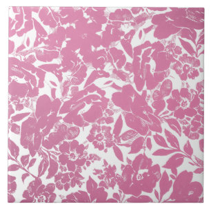 Elegantes goldenes Blumendesign mit kühnen Schwarz Fliese