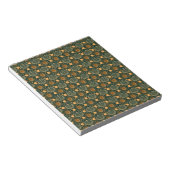 Elegantes goldenes Boho-Ornamentmuster Notizblock (angewinkelt)
