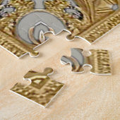 Elegantes Goldenes Dekorationspuzzle Puzzle (Seite)