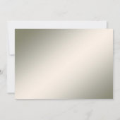 Elegantes Goldenes Dekorativ Save the Date florati (Rückseite)