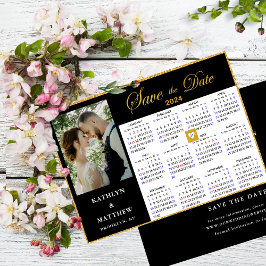 Elegantes Goldenes Drehbuch zum Black Foto 2024 Ka Save The Date