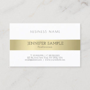 Elegantes, goldenes, einfaches, professionelles, s visitenkarte
