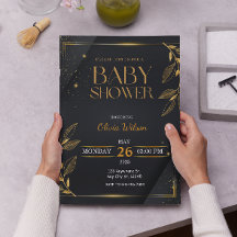 Elegantes goldenes Gender Neutral Floral Baby Dusc