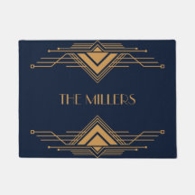 Elegantes goldenes geometrisches Art Deco Design