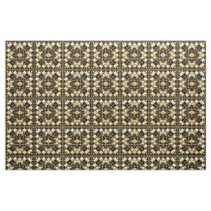 Elegantes goldenes geometrisches Musterdesign Stoff