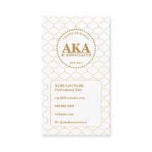 Elegantes goldenes Gitter Business 3-Buchstaben-Mo