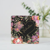 Elegantes Goldenes Herz Feiertagskarte (Stehend Vorderseite)