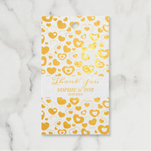Elegantes goldenes Liebesherz Geschenkanhänger