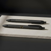 Elegantes goldenes Monogramm Personalisiert Luxus  Kugelschreiber