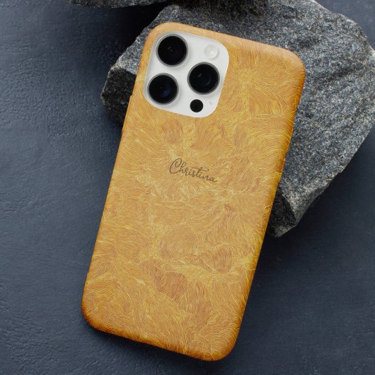 Elegantes Goldenes Motiv mit individuellem Effekt Case-Mate iPhone Hülle