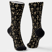 Elegantes Goldenes Muster Socken (Gewinkelt)