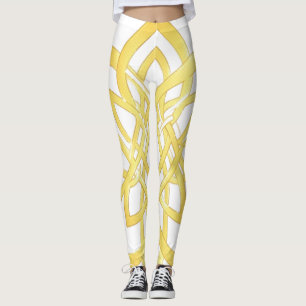 Elegantes goldenes Ornamentmuster-Design Leggings