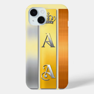 Elegantes goldenes Schild mit Krone Case-Mate iPhone Hülle