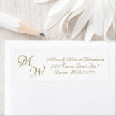 Elegantes Goldenes Skript benutzerdefinierte Initi (Insitu)