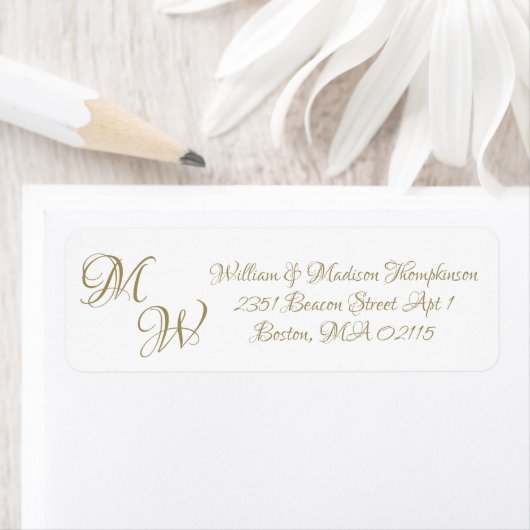 Elegantes Goldenes Skript benutzerdefinierte Initi (Insitu)