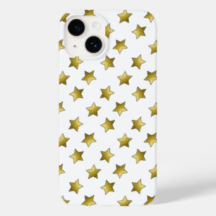 Elegantes goldenes Sternenmuster Case-Mate iPhone 14 Hülle