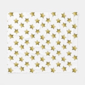 Elegantes goldenes Sternenmuster Fleecedecke (Vorderseite (Horizontal))