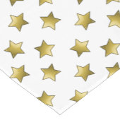 Elegantes goldenes Sternenmuster Kurzer Tischläufer (Ecke)