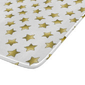 Elegantes goldenes Sternenmuster Schneidebrett (Ecke)