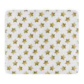Elegantes goldenes Sternenmuster Schneidebrett (Vorderseite)