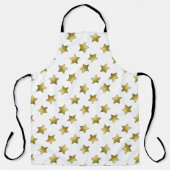 Elegantes goldenes Sternenmuster Schürze (Vorderseite)