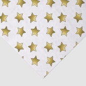 Elegantes goldenes Sternenmuster Seidenpapier (Ausschnitt)