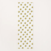 Elegantes goldenes Sternenmuster Yogamatte (Vorderseite)