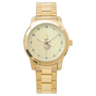 Elegantes, goldenes, übergroßes Herrenarmband klas Armbanduhr