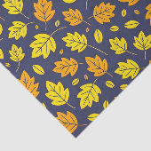 Elegantes goldenes und orangefarbenes Herbstmuster Seidenpapier (Ausschnitt)