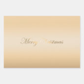 Elegantes goldenes Urlaubspapier Geschenkpapier Set (Vorderseite 3)