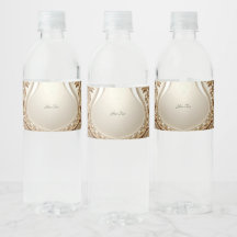 Elegantes goldenes, verziertes Blumen-Wasserflasch